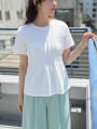 シャーリングデザインTシャツ