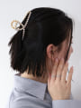 パールラインメタルヘアクリップ