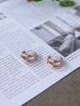 トリプルフープピアス